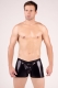 Schwarze Wetlook Boxershorts für Männer von Andalea Dessous