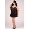 Verspieltes schwarzes Babydoll