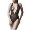 Schwarzer Spitzen Body von Grey Velvet