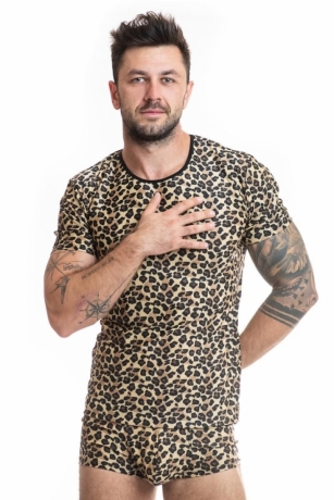 Herren T-Shirt Leopard - Anais for Men