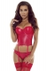 Rotes Hard Chic Corset - Provocative