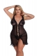 Schwarzes Negligee von Anais Apparel Plus Size