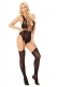 Schwarzer Bodystocking - Softline