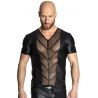 Schwarzes Shirt in Wetlook Optik