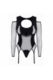 Schwarzer Straps-Body von Demoniq Total Domination Collection
