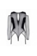 Schwarzer Straps-Body von Demoniq Total Domination Collection