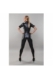 Schwarzer Jumpsuit Mitsuko von Demoniq