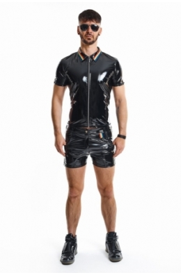 PVC Herren Polo Shirt schwarz von Pride Festih Line