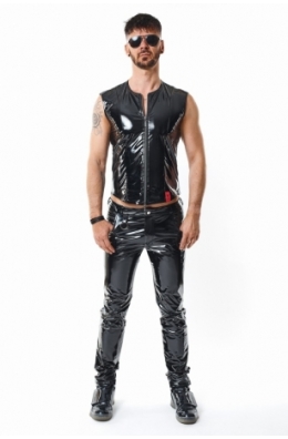 PVC Herren Weste schwarz - RMOtelloPVC - von nextGEN Collection