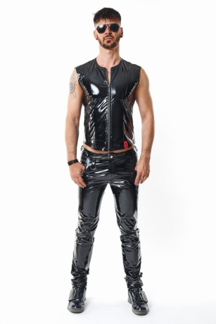 PVC Herren Weste schwarz - RMOtelloPVC - von nextGEN Collection