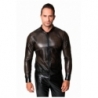 Schwarze Powerwetlook Jacke von Noir Handmade Chaos Collection