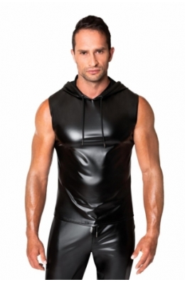 ärmelloses Kapuzenshirt H081 von Noir Handmade Chaos Collection