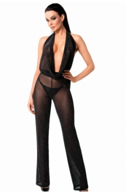 Bodystocking mit Wasserfallausschnitt von Noir Handmade