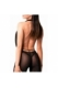 Bodystocking mit Wasserfallausschnitt von Noir Handmade