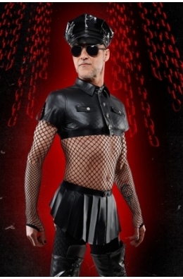 Kurzer Rock BOJulian001 schwarz von RFP Bad Officer