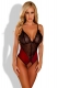 Schwarz/roter ouvert Body von Provocative Dessous
