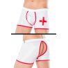 Weiße Boxershorts mit rotem Kreuz