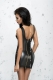 Schwarzes Wetlook Kleid Lea von MeSeduce Bond Me Collection