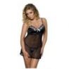 Schwarzes Negligee Brasiliana - Plus Size