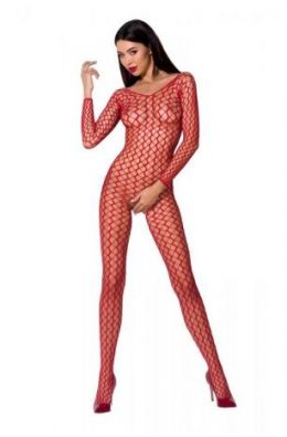 Roter ouvert Bodystocking BS068 von Passion