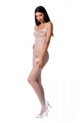 Weißer ouvert Bodystocking - Catsuit