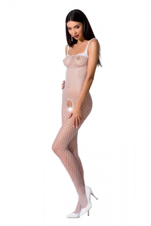 Weißer ouvert Bodystocking
