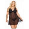 Schwarzes Negligee