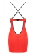 Rotes Negligee mit Cut Outs