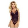 Body aus Spitze - Schwarz