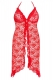 Rotes langes Kleid von Anais Apparel Plus Size